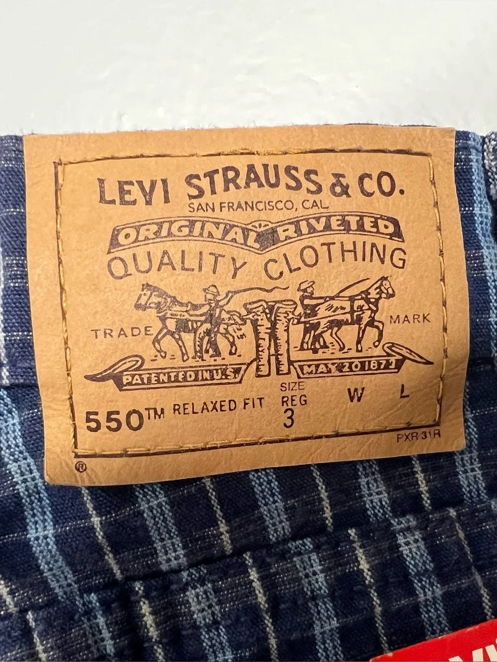 Vintage Little Levis 550 Relaxed Fit Shorts Kids Size 3 Blue USA Made Orange Tab